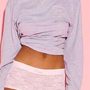 🩷Pink vs lace hiphugger pantie with blink pink logo